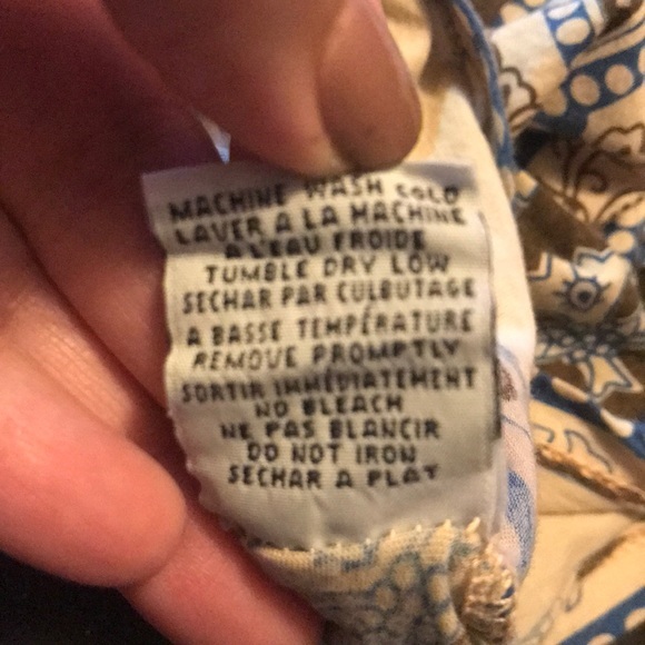 Tan & Brown Soft Graphic Short Sleeve Tee, Size XS - Picture 5 of 5